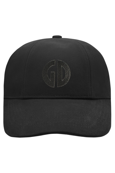 Turned 6 Panel Cap Laminated Black One Size