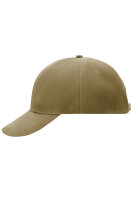 Turned 6 Panel Cap Laminated Dark Khaki One Size
